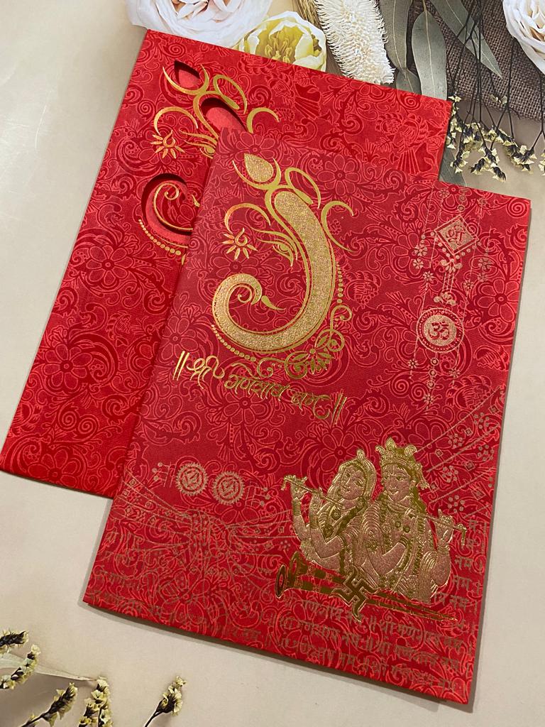 Red Wedding Invitation Card GCC-02