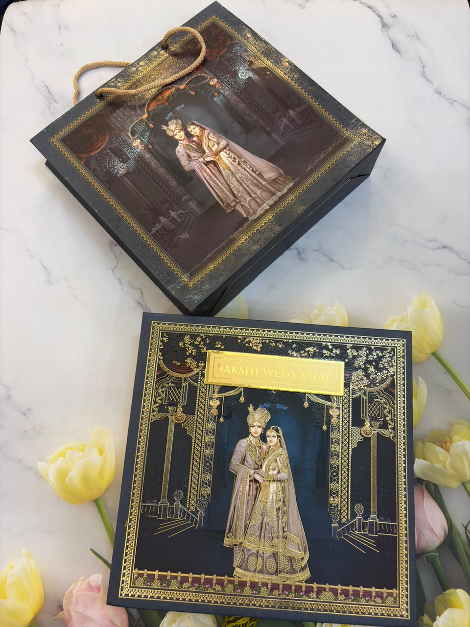 Dry Fruits/ Chocolate Designer Invitation Box in Bride & Groom Design SD-02