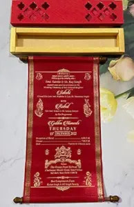 Designer Scroll Cards for Invitation