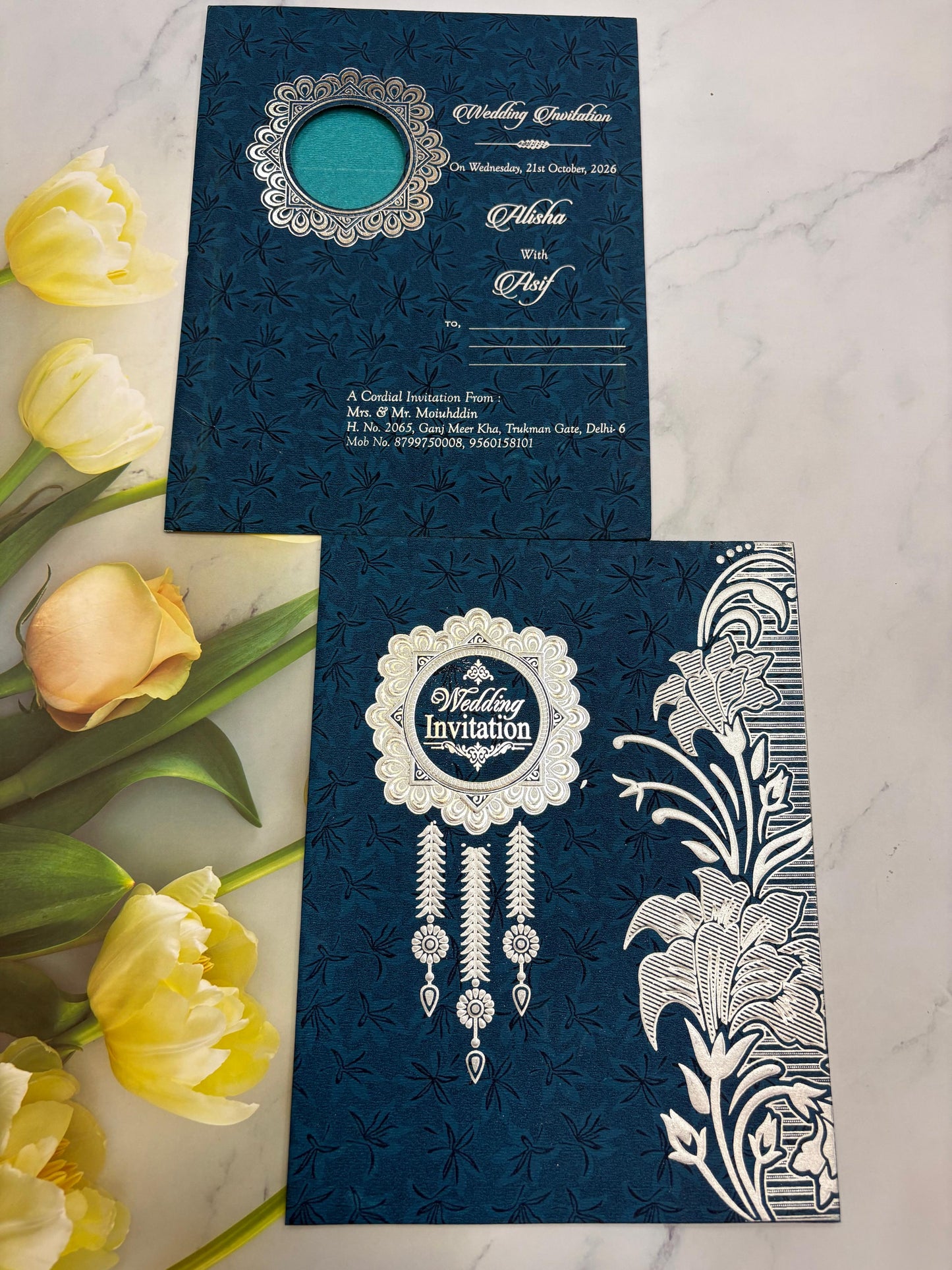 Muslim Wedding Invitation Card SD No.3733