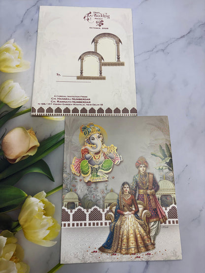 Bride & Groom Wedding Invitation Card SD D-91