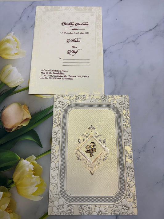 Muslim Wedding Invitation Card SD B-52