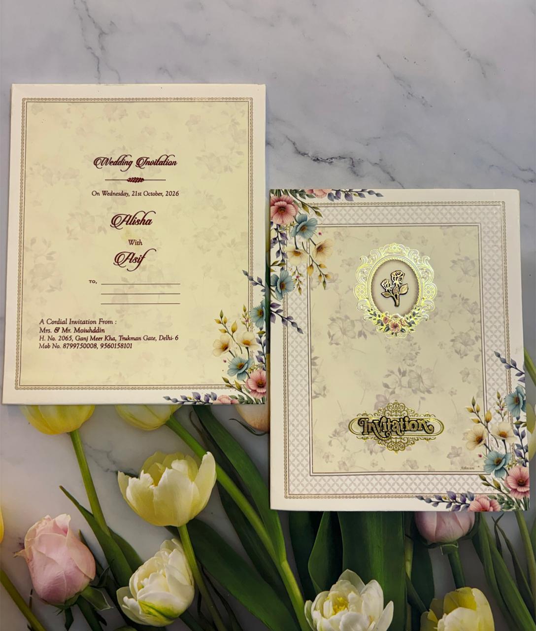 Designer Wedding Invitation Card SD G-13