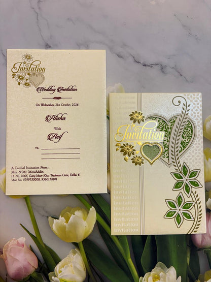Floral  Wedding Invitation Card SD C-19