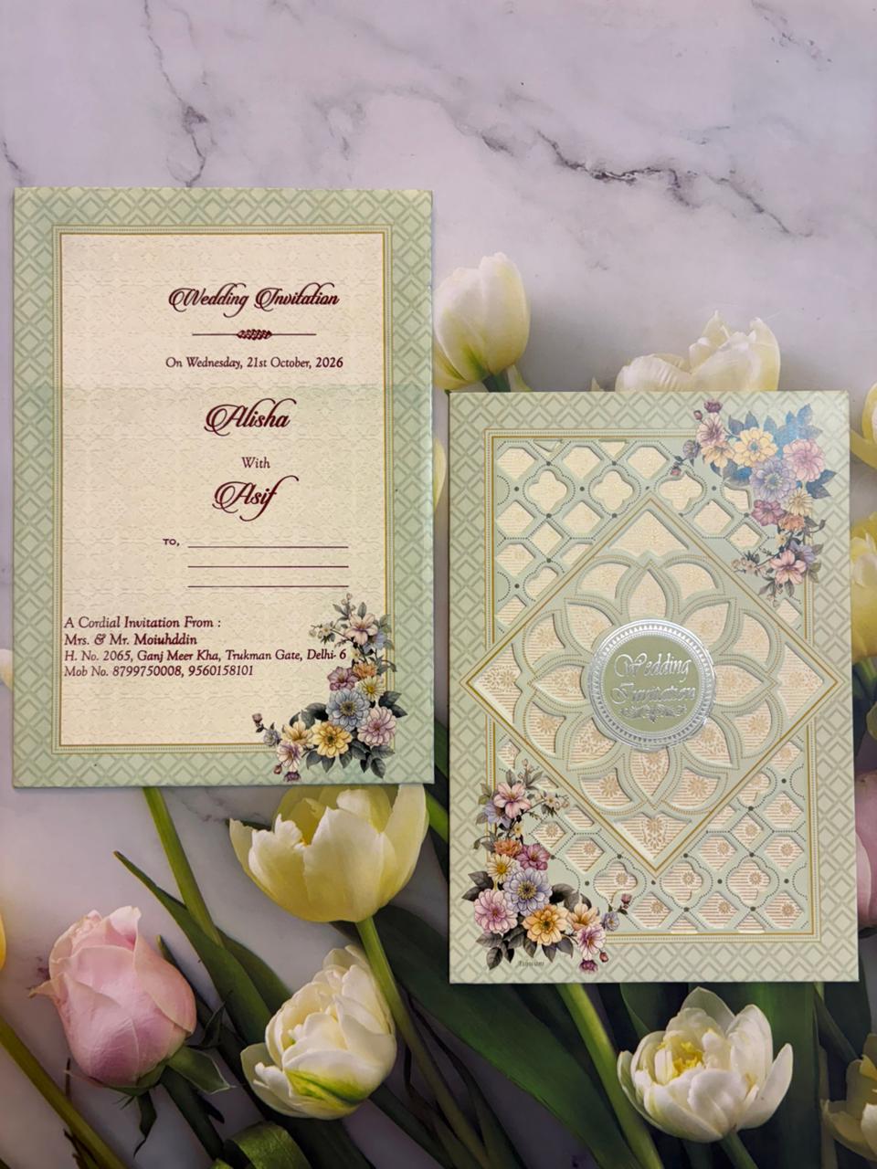 Designer Wedding Invitation Card SD C-61