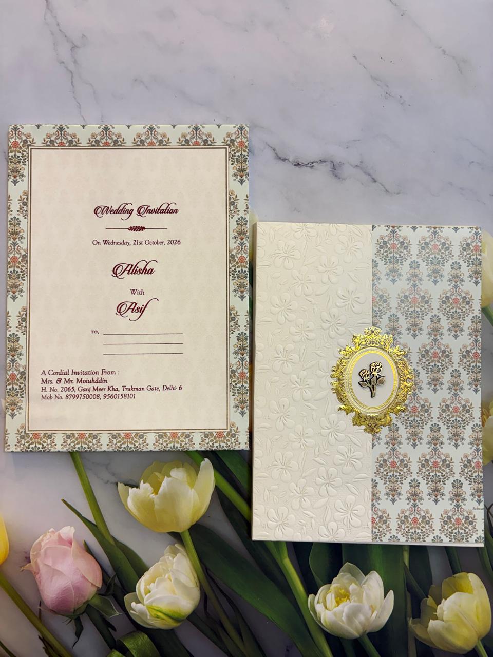 Designer Wedding Invitation Card SD G-33