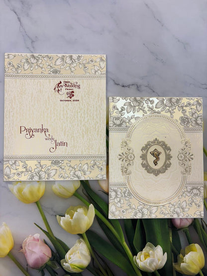 Floral designer wedding invitation SD B-131