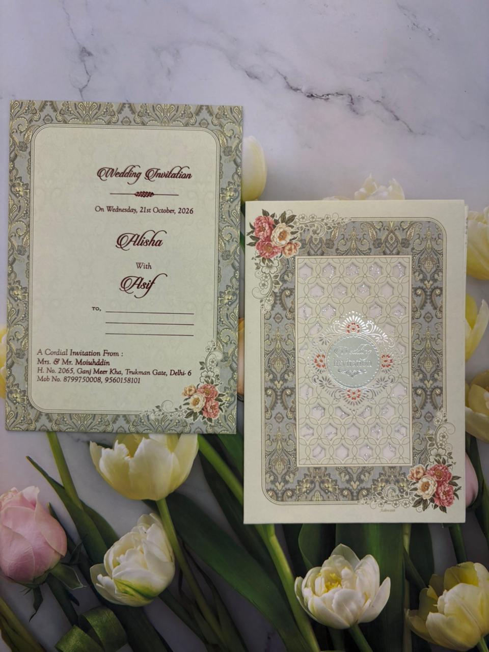 Designer wedding invitation SD C-37