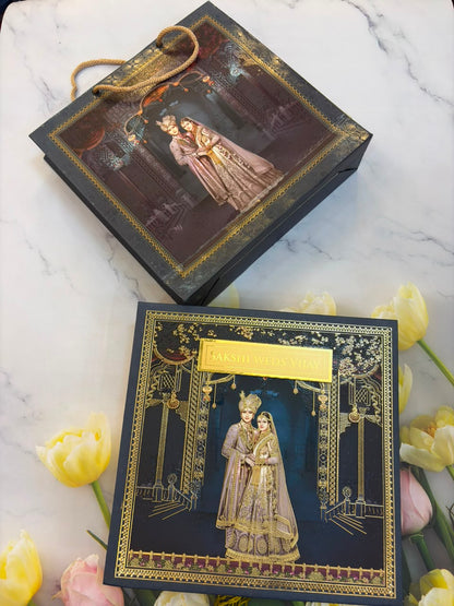 Dry Fruits/ Chocolate Designer Invitation Box in Bride & Groom Design SD-02