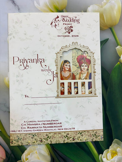 Bride & Groom Ganesha Wedding Card SD C-52