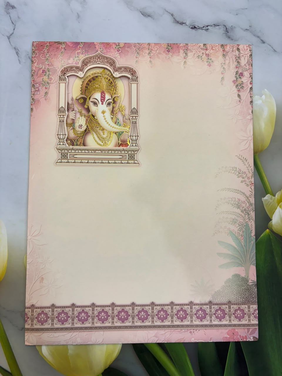 Bride & Groom Ganesha Wedding Card SD No. 9013