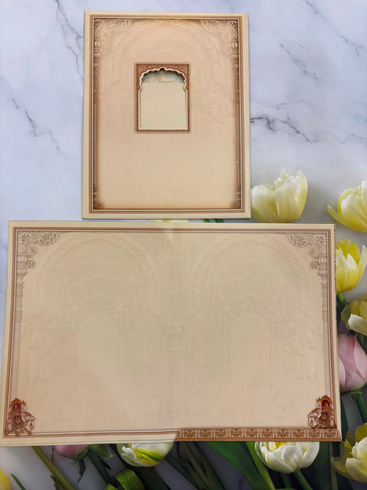 Bride & Groom Ganesha Wedding Card SD D-06