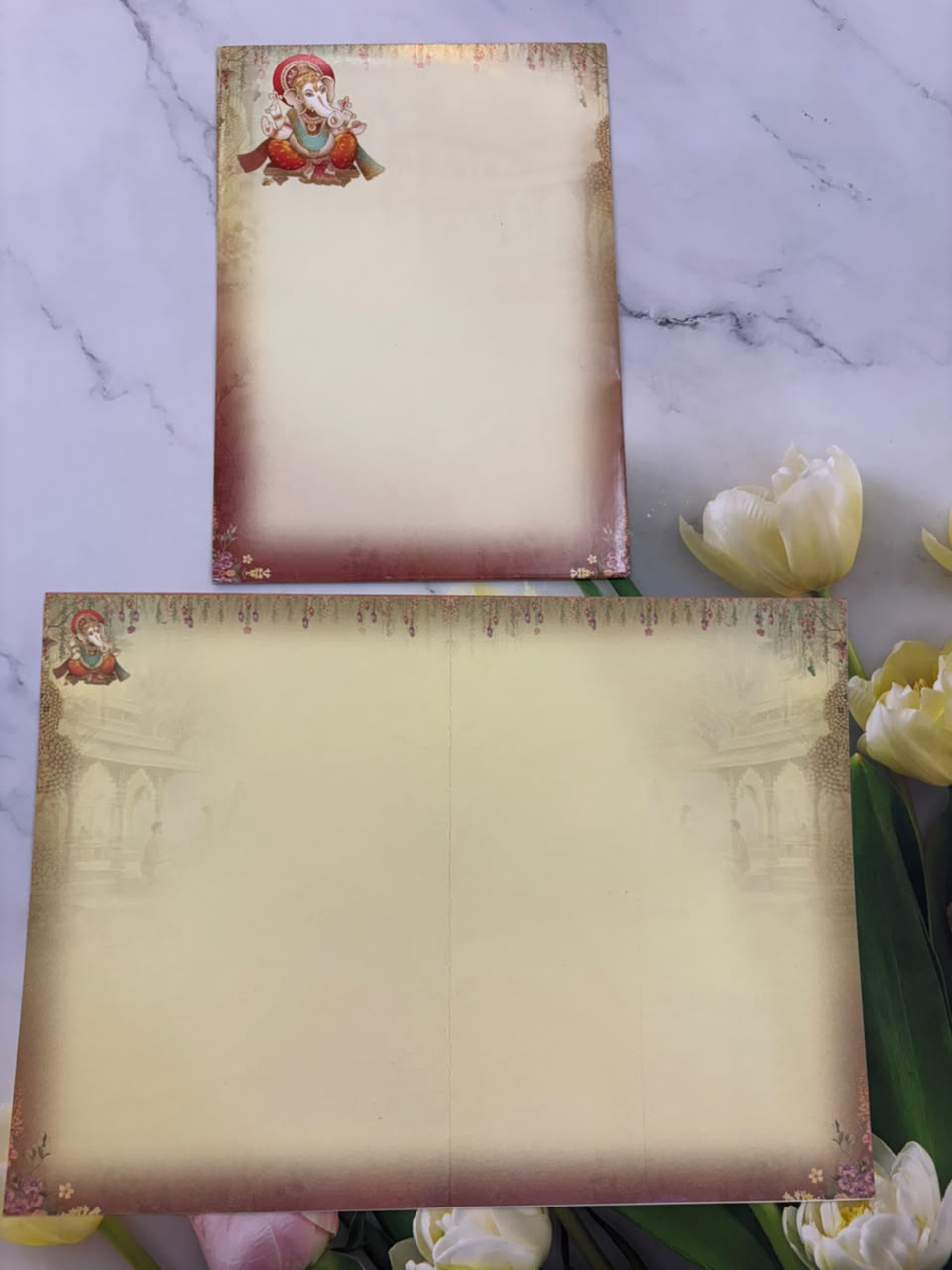 Bride & Groom Ganesha Wedding Card SD 9051