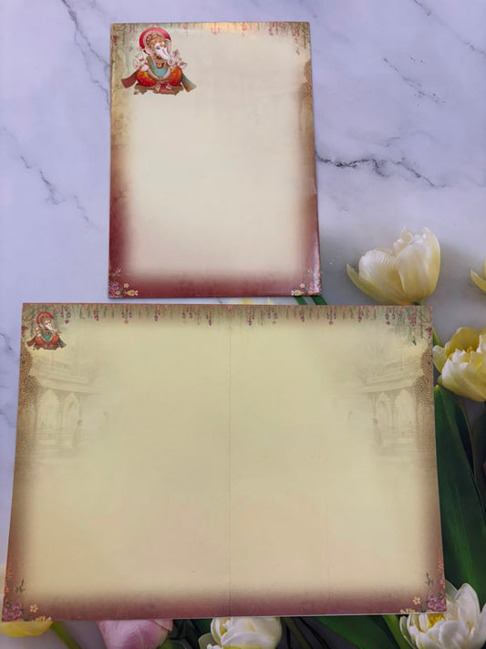 Bride & Groom Ganesha Wedding Card SD 9051