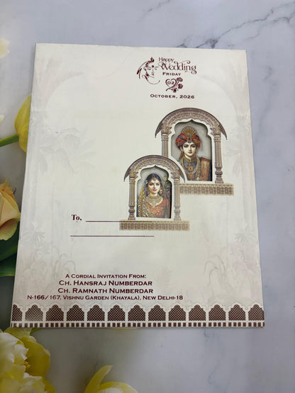 Bride & Groom Wedding Invitation Card SD D-91