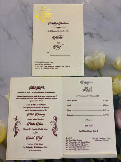 Floral  Wedding Invitation Card SD C-19