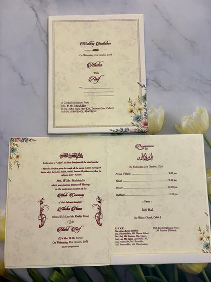 Designer Wedding Invitation Card SD G-13