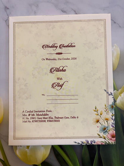 Designer Wedding Invitation Card SD G-13
