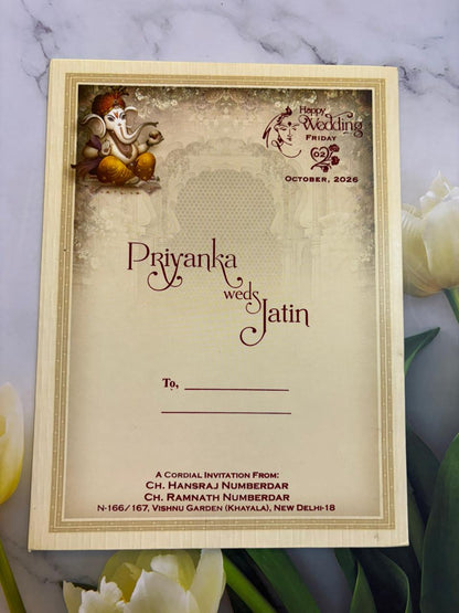 Window cut designer wedding invitation SD B-46
