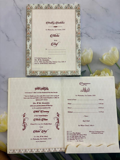 Designer Wedding Invitation Card SD G-33