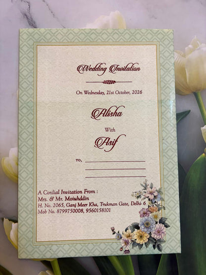 Designer Wedding Invitation Card SD C-61