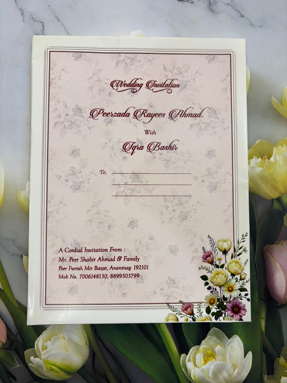 Designer Wedding Invitation Card SD G-02