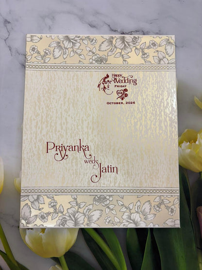 Floral designer wedding invitation SD B-131