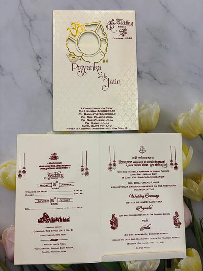 Ganesh designer wedding invitation SD C-18