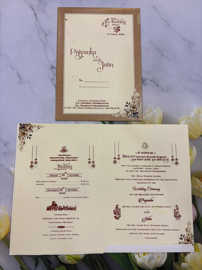 Designer wedding invitation SD F-20