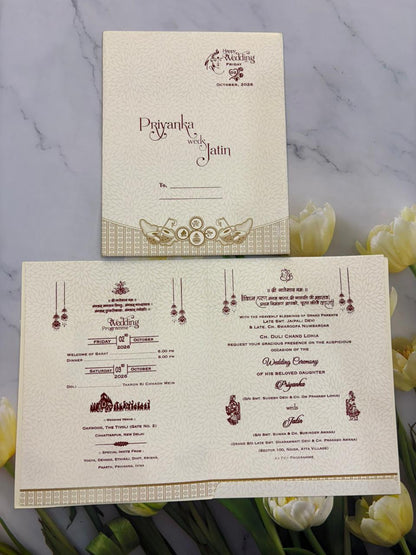 Swastik Wedding Invitation Card SD D-36