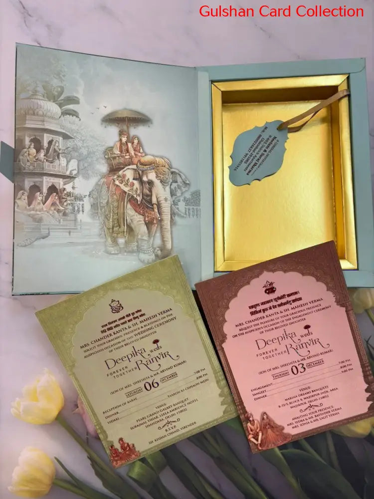 Bride & Groom Dry Fruits/ Chocolate Designer Invitation Box SD 06 1
