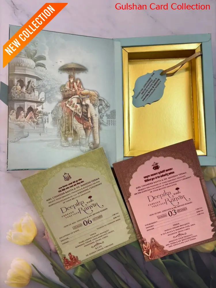 Bride & Groom Dry Fruits/ Chocolate Designer Invitation Box SD 06