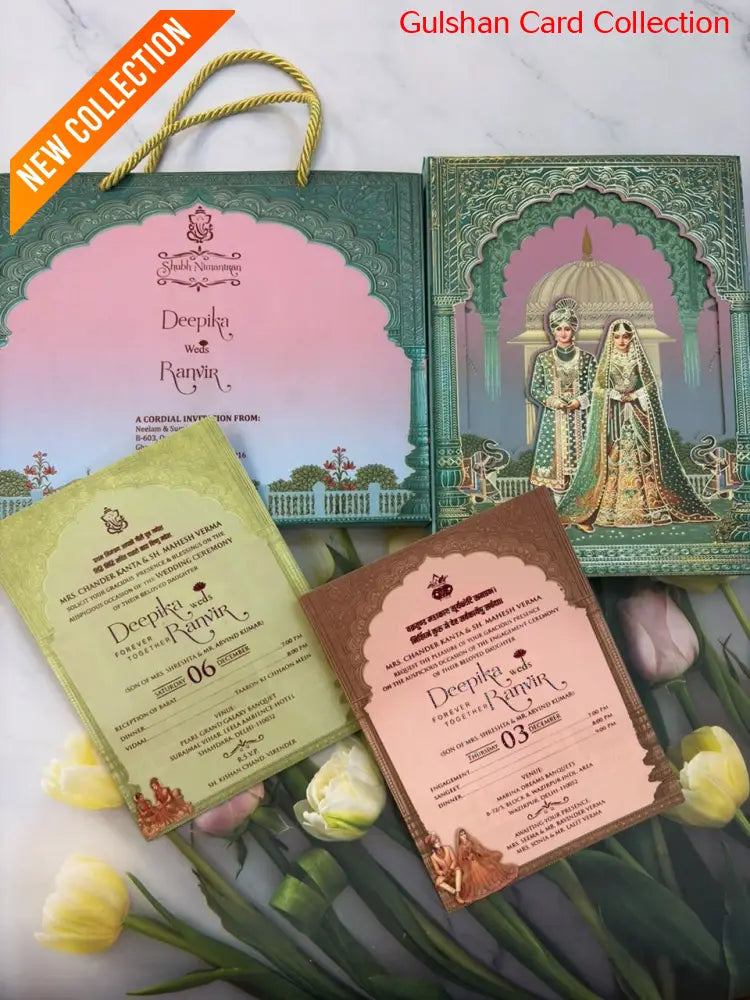 Bride & Groom Dry Fruits/ Chocolate Designer Invitation Box SD 06