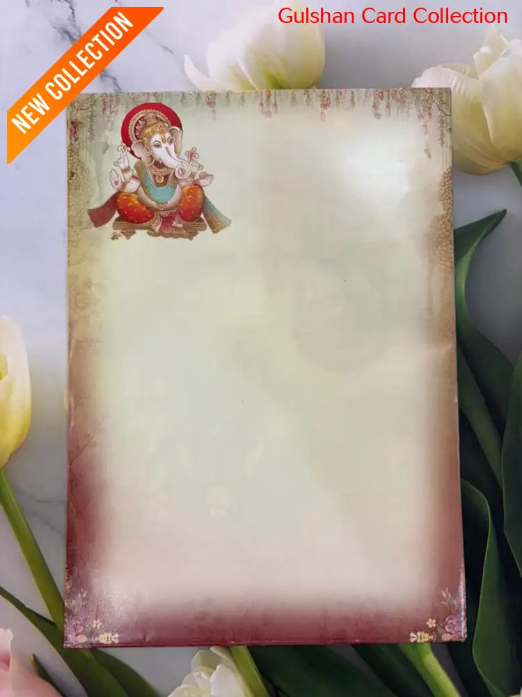 Bride & Groom Ganesha Wedding Card SD 9051.