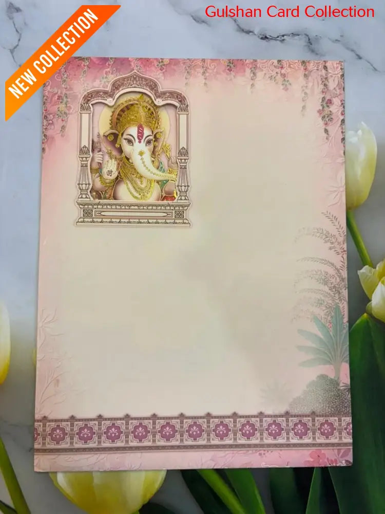 Bride & Groom Ganesha Wedding Card SD No. 9013.