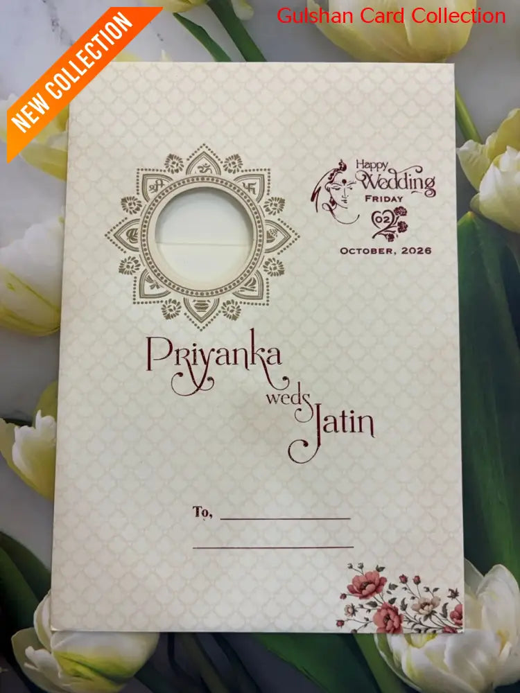 Bride & Groom wedding invitation Card For Marriage SD C-35
