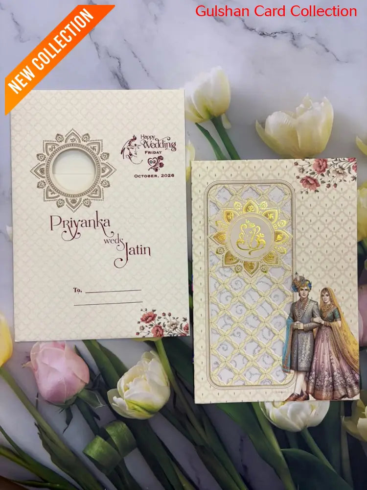 Bride & Groom wedding invitation Card For Marriage SD C-35