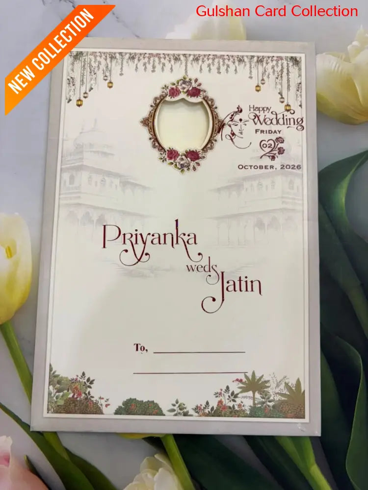 Bride & Groom wedding invitation Card For Marriage SD C-64