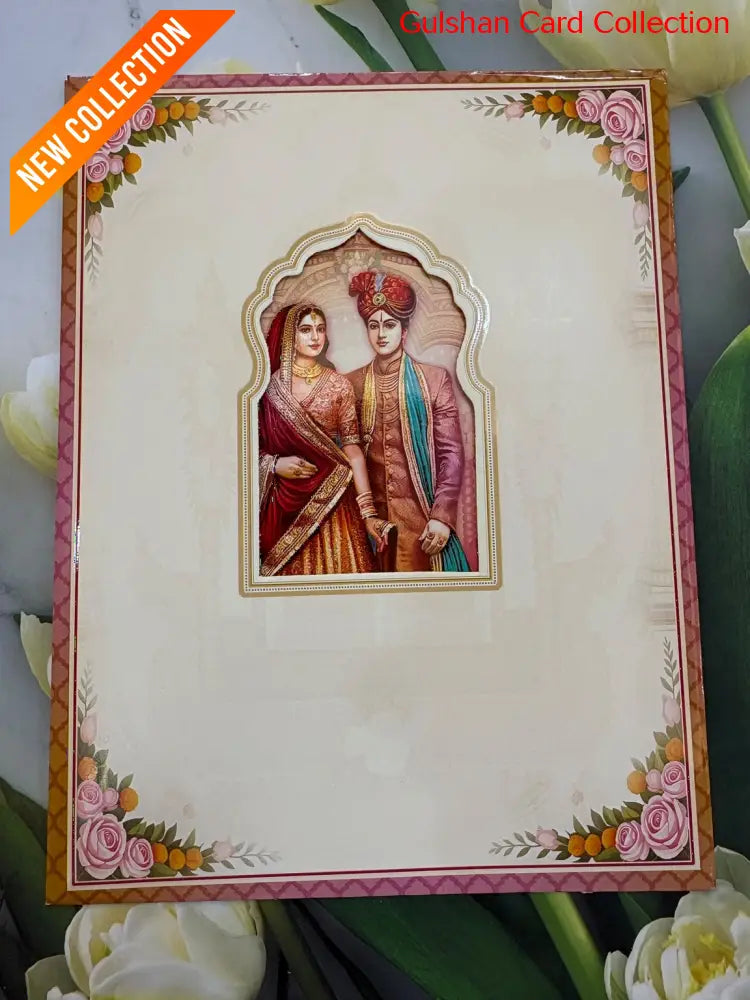 Bride & Groom wedding invitation FT 12