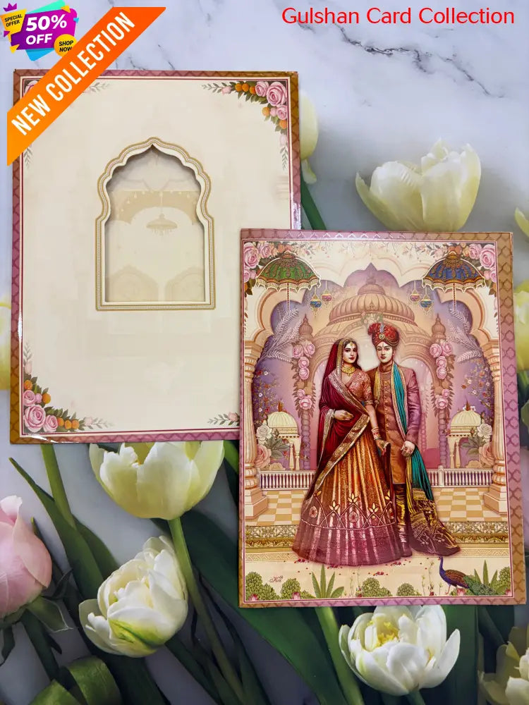 Badged - Bride & Groom wedding invitation FT 12