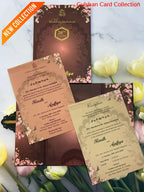 Centre Open Designer Wedding Invitation Card for Marriage JC N 683