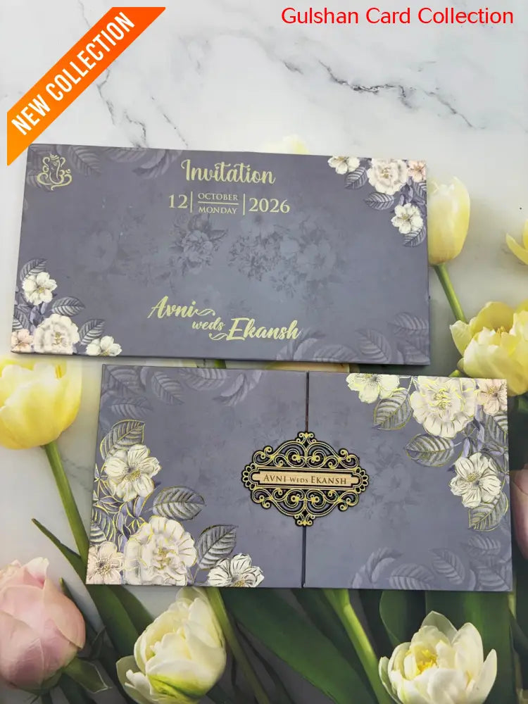 Centre Open Designer Wedding Invitation Card for Marriage JC N 686