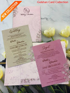Centre Open Designer Wedding Invitation Card for Marriage JC N678