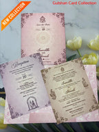 Centre Open Designer Wedding Invitation Card for Marriage JC N693
