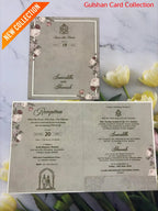 Centre Open Designer Wedding Invitation Card for Marriage JC N698