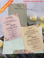Centre Open Designer Wedding Invitation Card for Marriage JC N724