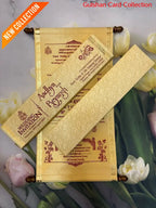 Cream & Cream Scroll Invitation Card SD