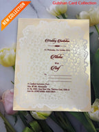 Cream wedding invitation Card For Marriage SD 122