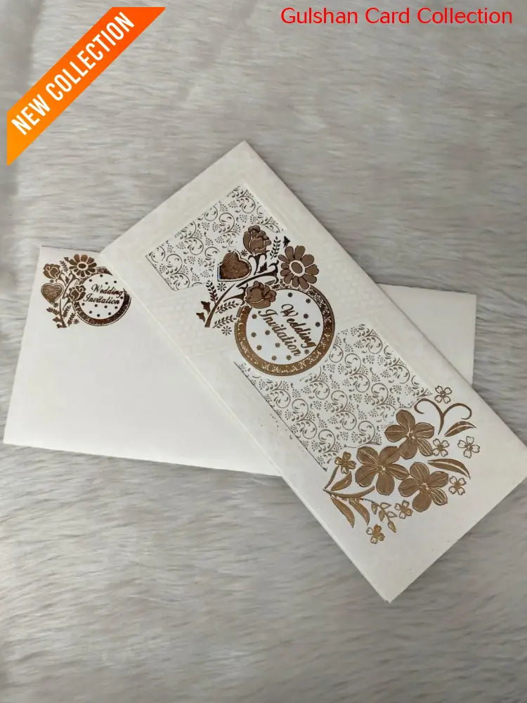 Watermarked - Cream Wedding Invitation Card GCC-09