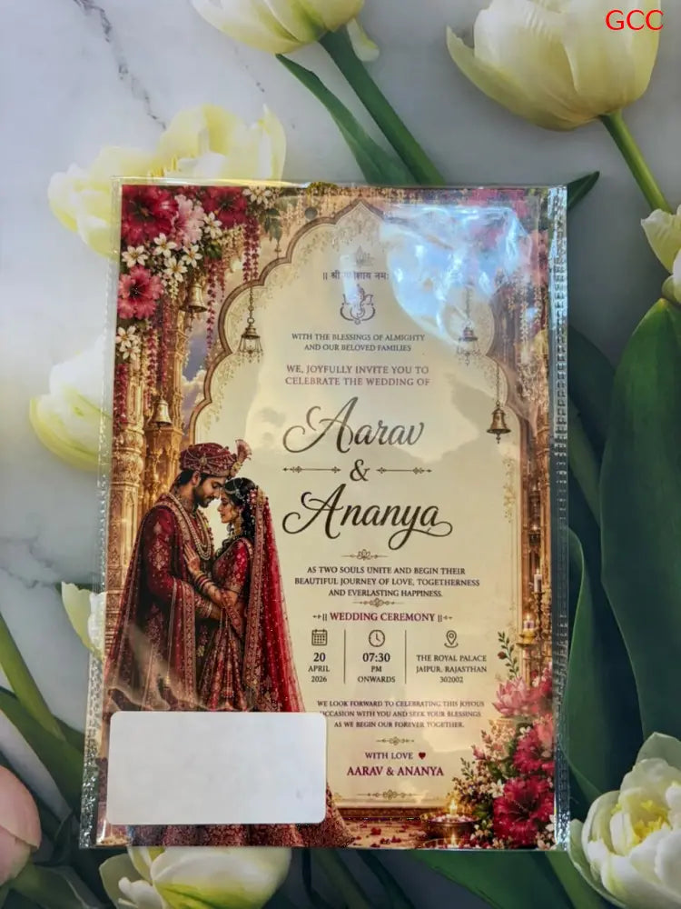 Customisable Fancy 2027 Invitation Card 8 - With Print
